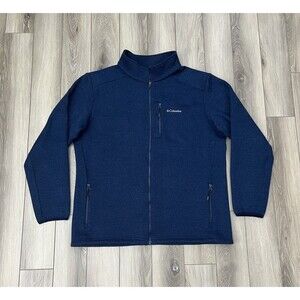 Columbia Omni-Wick Advanced Blue Full Zip Fleece Lined Jacket Men’s Size XL